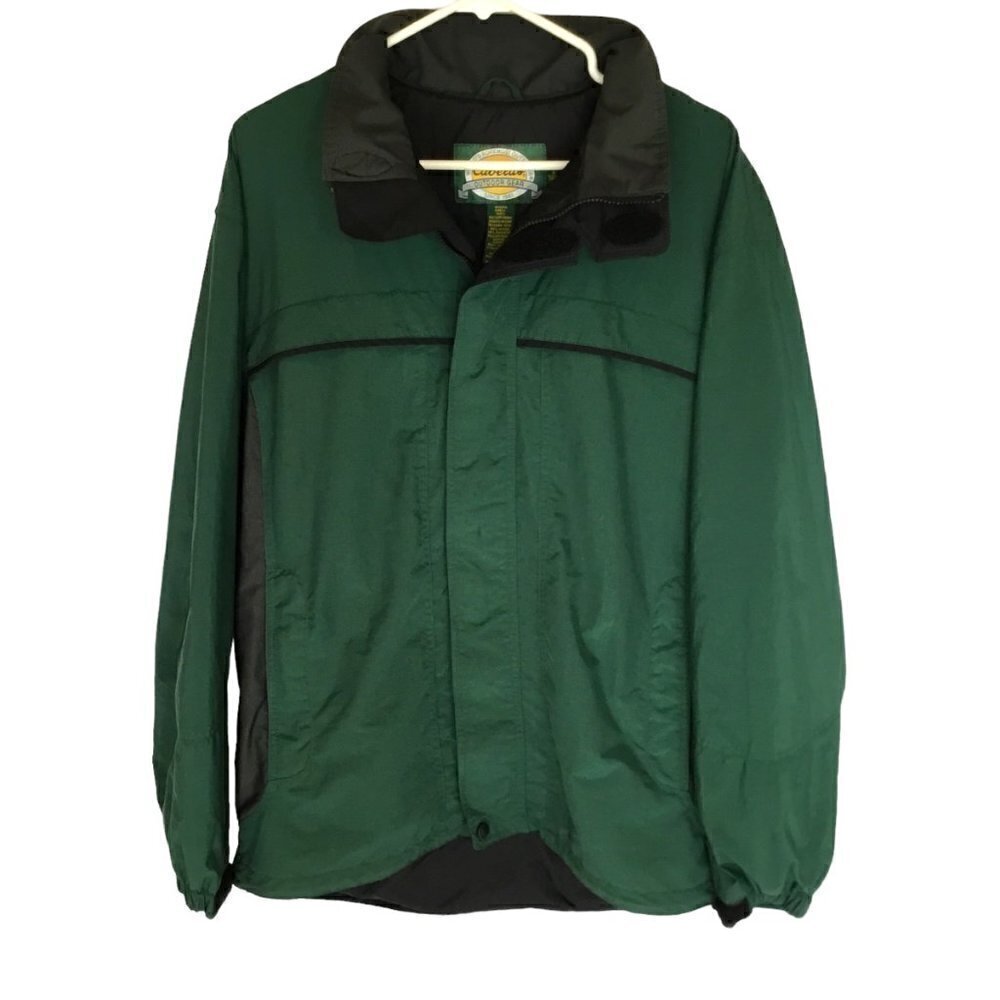 Cabela's Outdoor Men's Waterproof Nylon Jacket Medium Tall in Green and Black